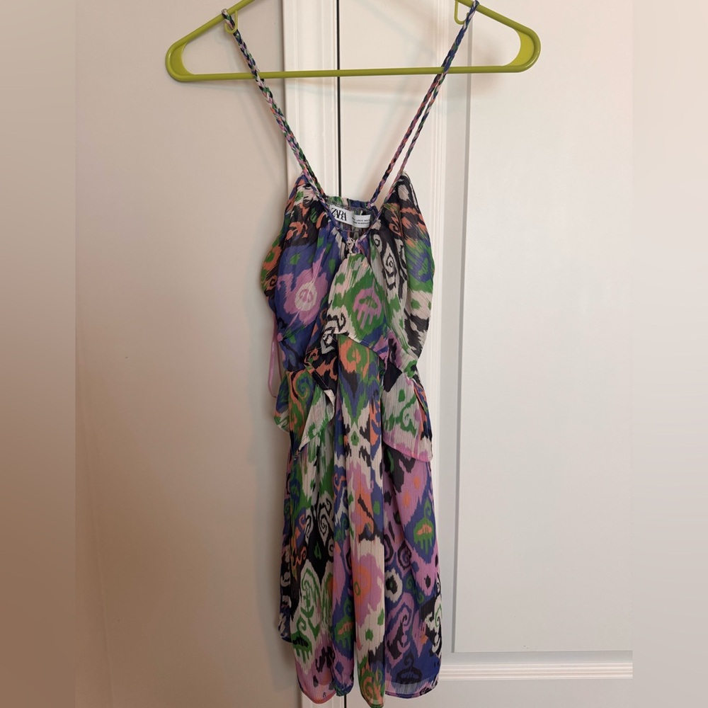 Zara Colorful Patterned mini dress